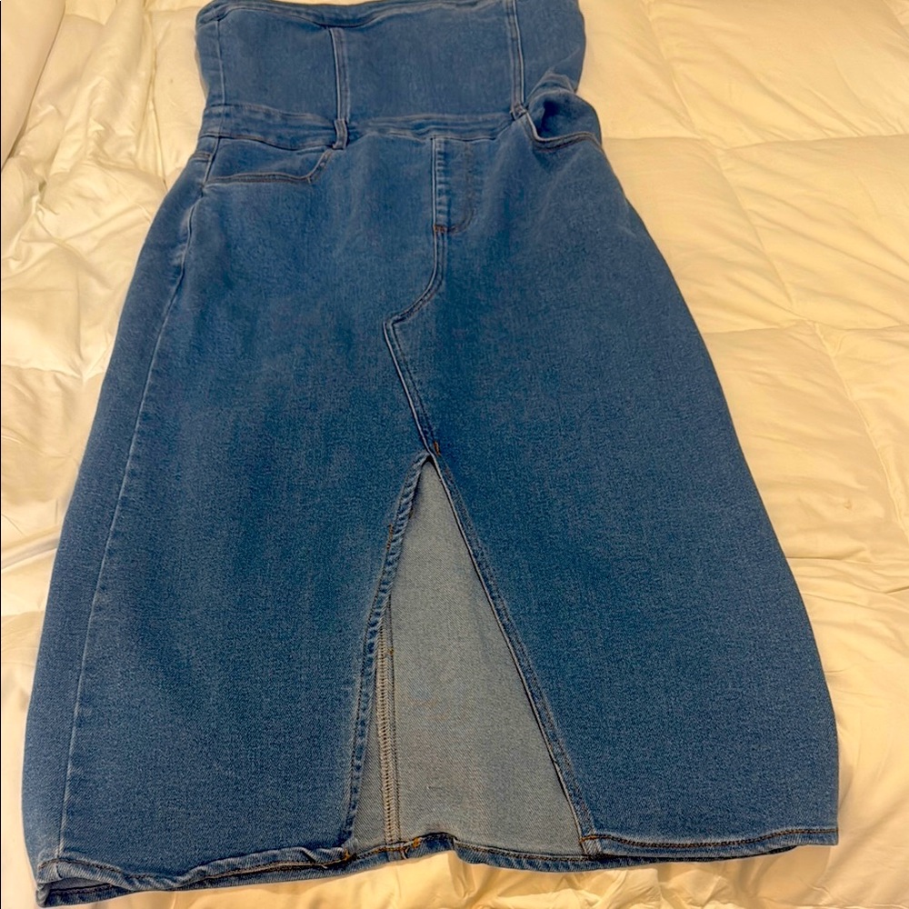 Stylish Blue Denim Dress